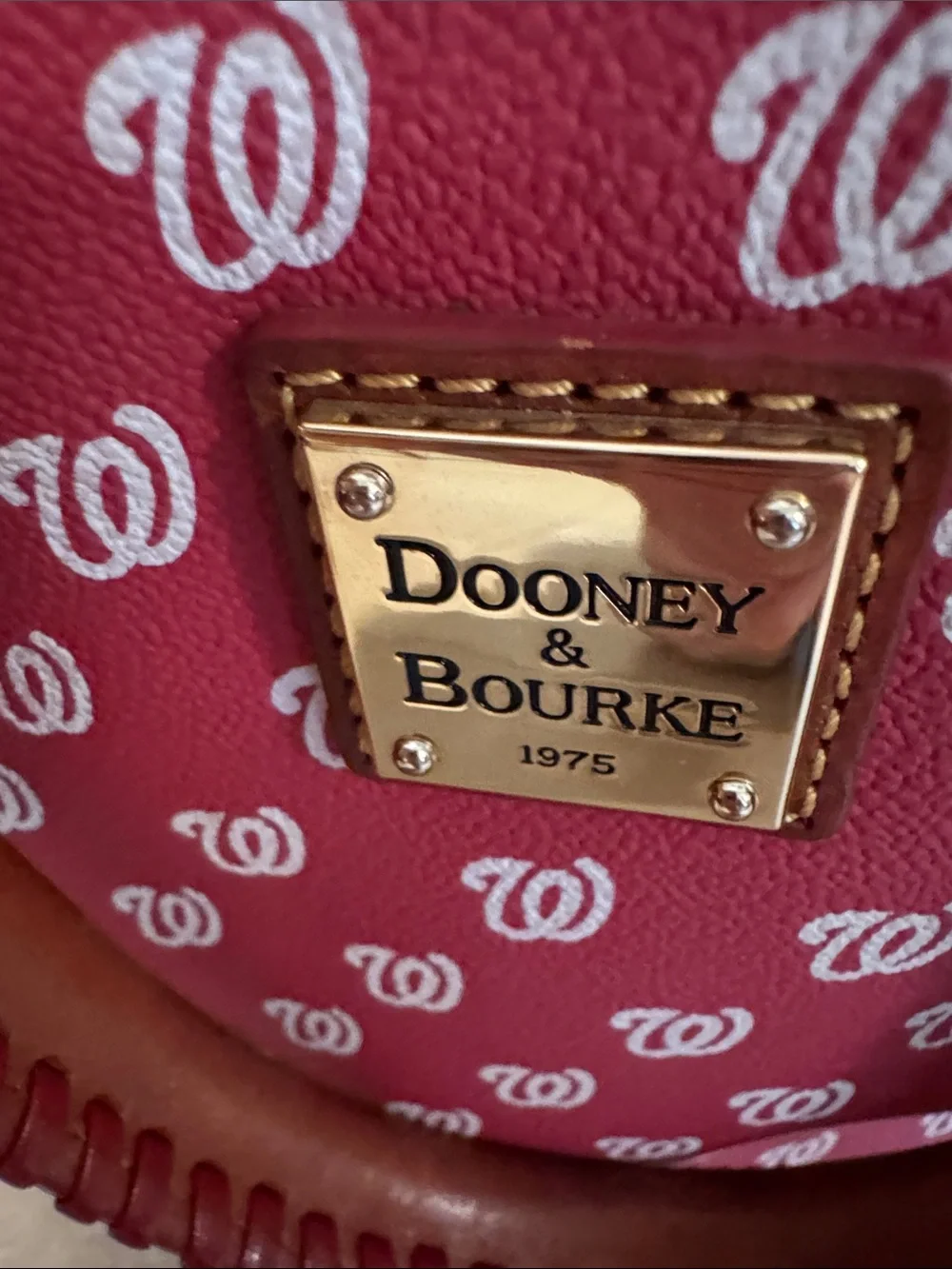 Dooney & Bourke Washington Nationals Signature Logo Dome Satchel